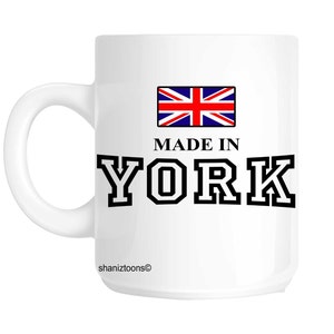 Made Born In York Birthday Gift Mug shan685