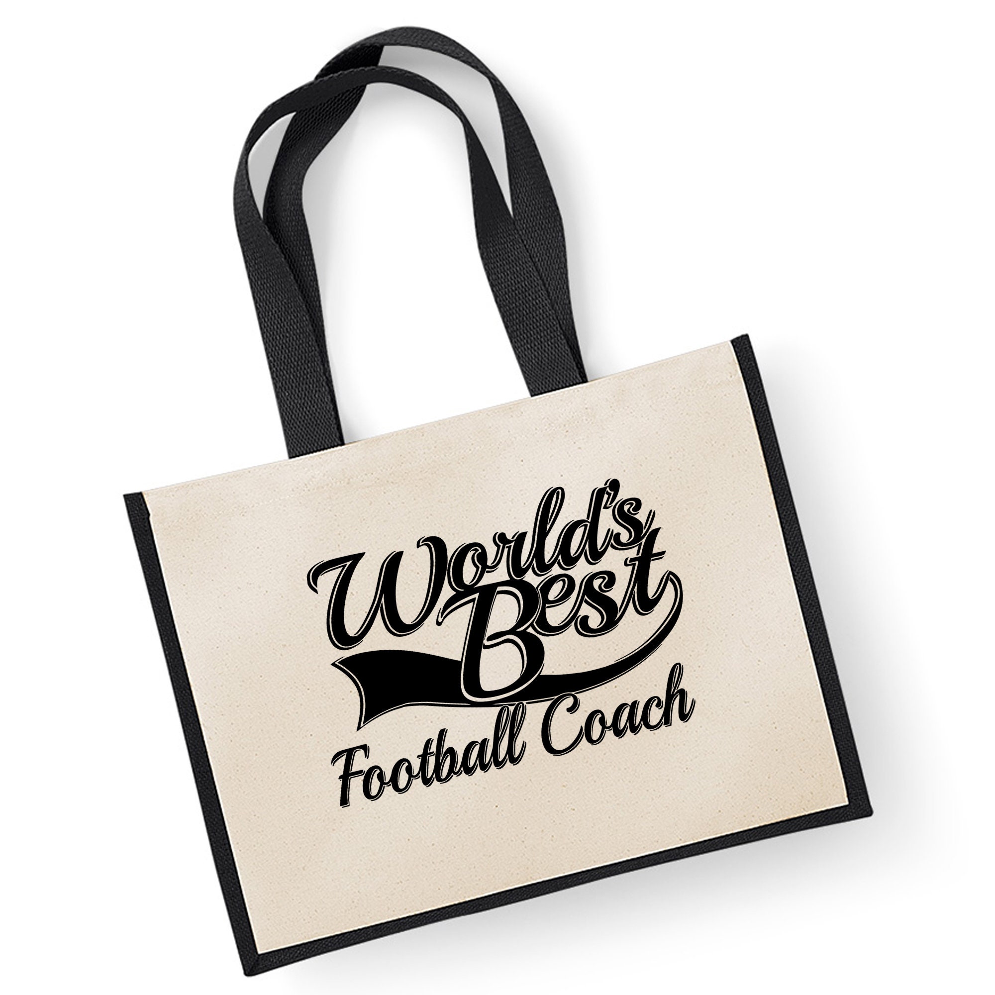 World's Best Football Coach Gift Jute Shopping Shopper Bag Etsy UK