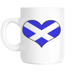 Schottland Herz Flagge Neuheit Geschenk Tasse