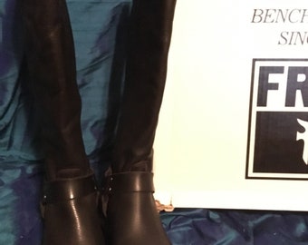 Black Frye Miranda Leather Boots Etsy