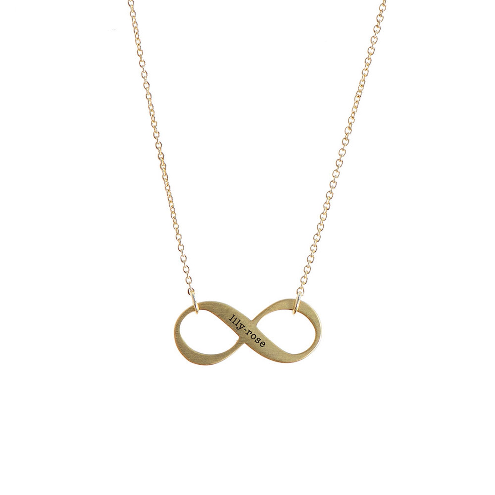 Personalised Infinity Twist Necklace Etsy