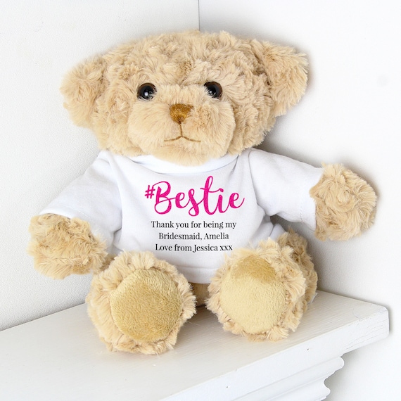 Personalised Bestie Teddy Bear | Etsy