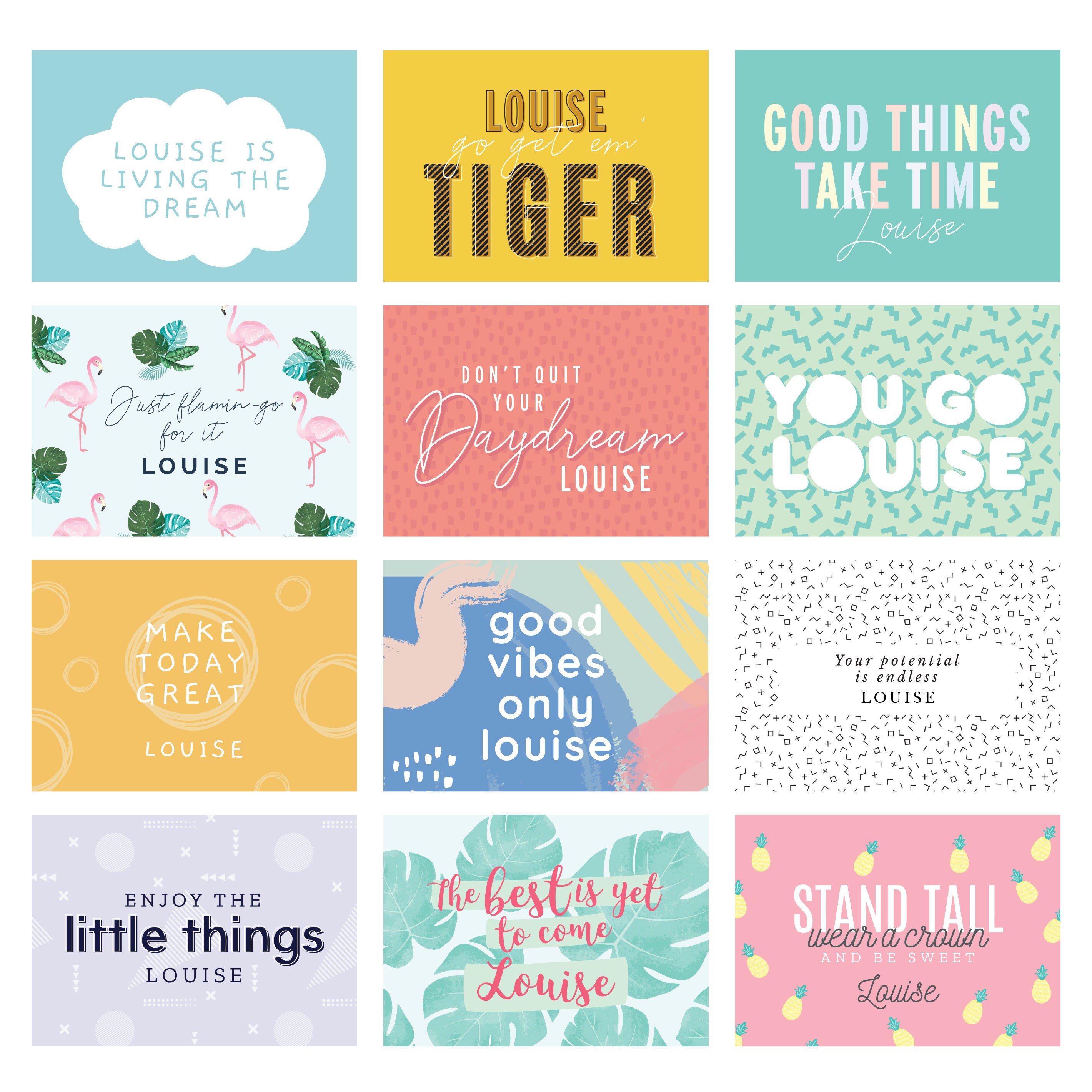 Personalised Motivational Quotes Desk Calendar Start Any Month - Etsy UK