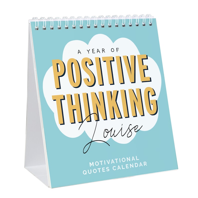 Personalised Motivational Quotes Desk Calendar Start Any Month Etsy UK
