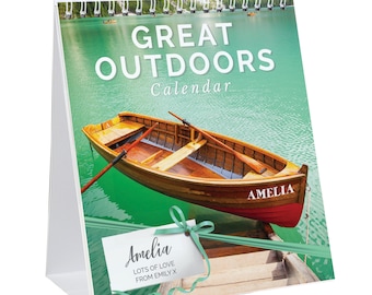 Personalised Outdoors Desk Calendar