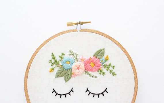 Free Printable Beginner Embroidery Pattern - Missy Kate Creations