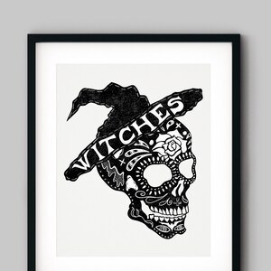 Witches Art Print 8x10