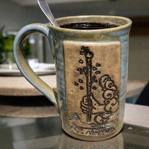 Ace of Wands 12 oz Handmade Tarot Pottery Mug