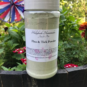 Homemade flea top and tick powder