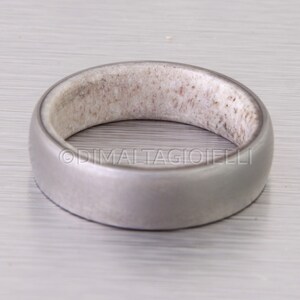 Antler ring  titanium antler ring Antler Wedding Band  antler man woman ring