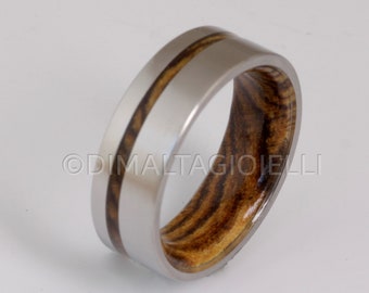 wood wedding band mens wedding ring woman band BOCOTE ring man jewelry titanium ring wood ring