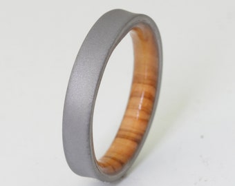 Mens Ring Titanium Ring Sunset Titanium Wedding Ring Etsy