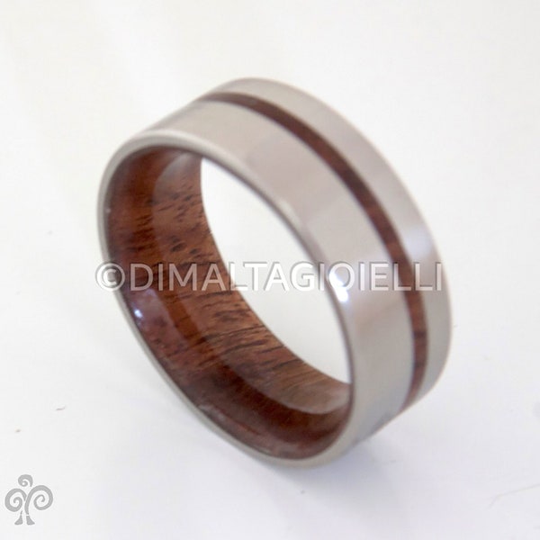 koa ring wood wedding band mens wedding band wood ring flat band engagement wood ring