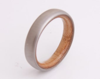 maple ring titanium wood ring  Mens Wood Rings //wood Wedding Band //Men's wedding Band Engagement Ring