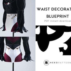 Waist Decorative Design - PDF template design
