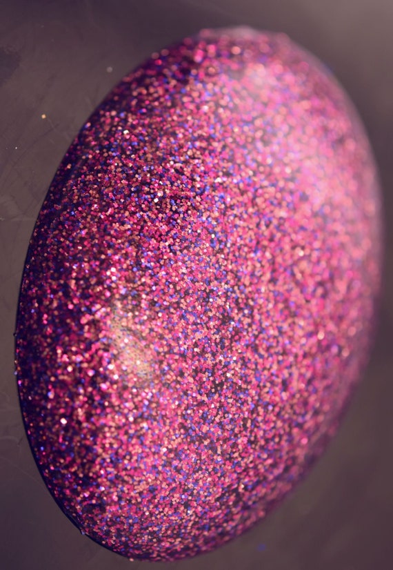 Funky Fuchsia Pink Glitter Metal Flake 0 015 015 Square Metal Etsy
