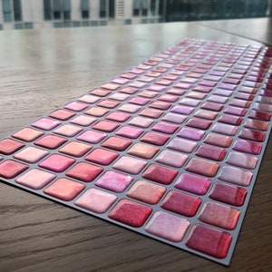 FUNLIFE / Peel and Stick Sakura Stone-like Mosaic Backsplash Tile Decals para cocina, baño, impermeable y extraíble