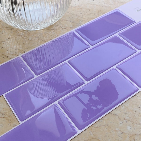 FUNLIFE  | Verbena Subway Backsplash Tile Decals for kitchen and Bathroom, Peel and Stick Tiles, Waterproof and Revmovable