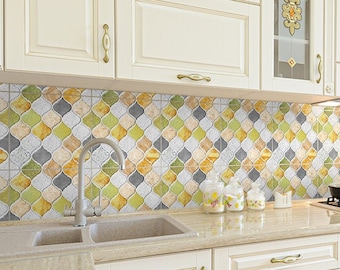 Tile Stickers Tile Picture Tile Tiles Imitation Mosaic Stickers Yellow