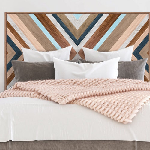 FUNLIFE Peel and Stick Headboard Decal Wood Grain Brown Etsy