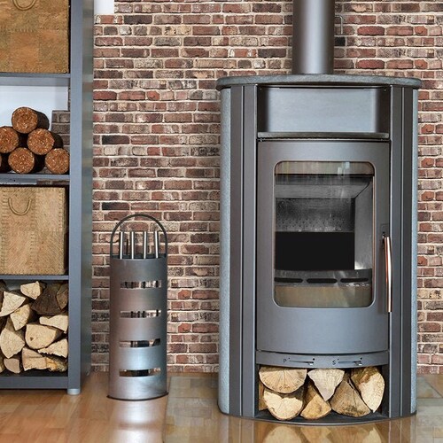 Wall Décor Home Décor Fireplace RV Bathroom 70s Vintage Rustic Red Wall