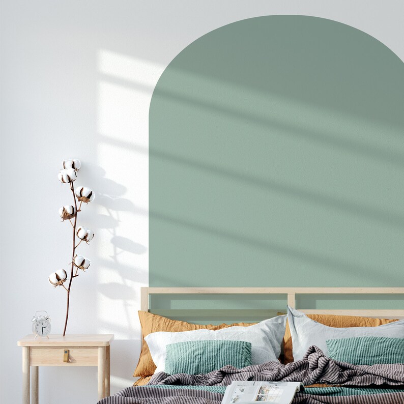Peel and Stick Headboard Wall Sticker Boho Arch Wall Decal Etsy