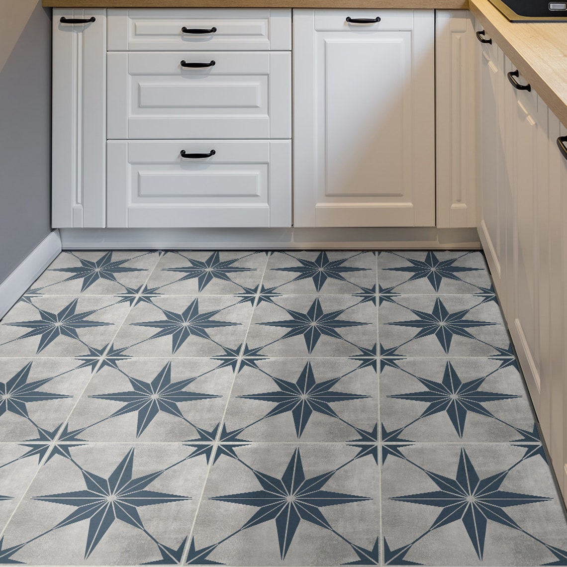 Floor Tile Sticker Peel and Stick Linoleum Flooring Etsy