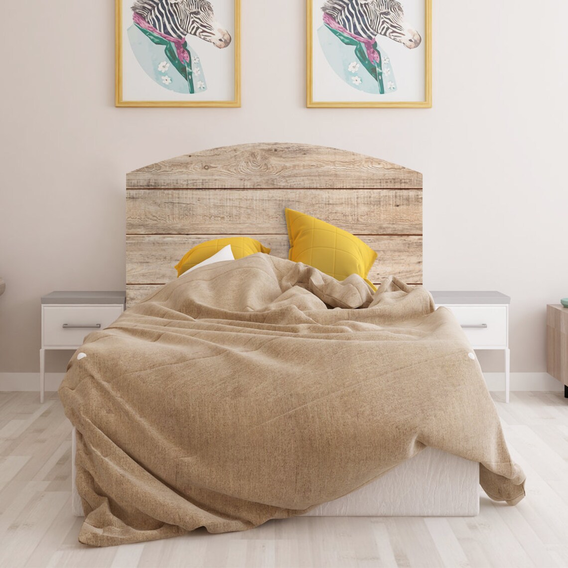 Natural Wood Headboard Decal DIY Selfadhesive Queen/full Size Etsy