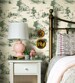 Peel and Stick Pastoral Theme Furniture Decals, Toile de Jouy, Furniture Stickers, ideal for Dressers, Wardrobe, Closet 