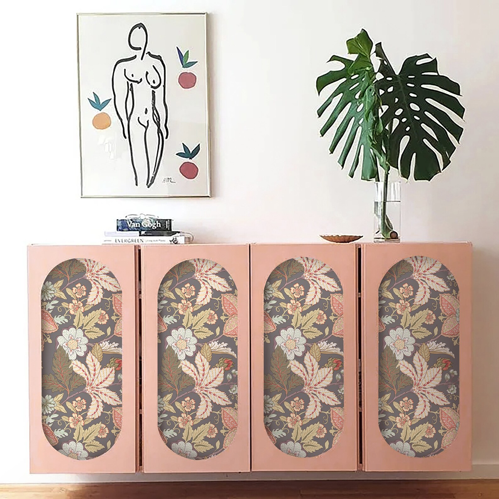 Peel and Stick Flora Furniture Decals Flower in the Garden Etsy