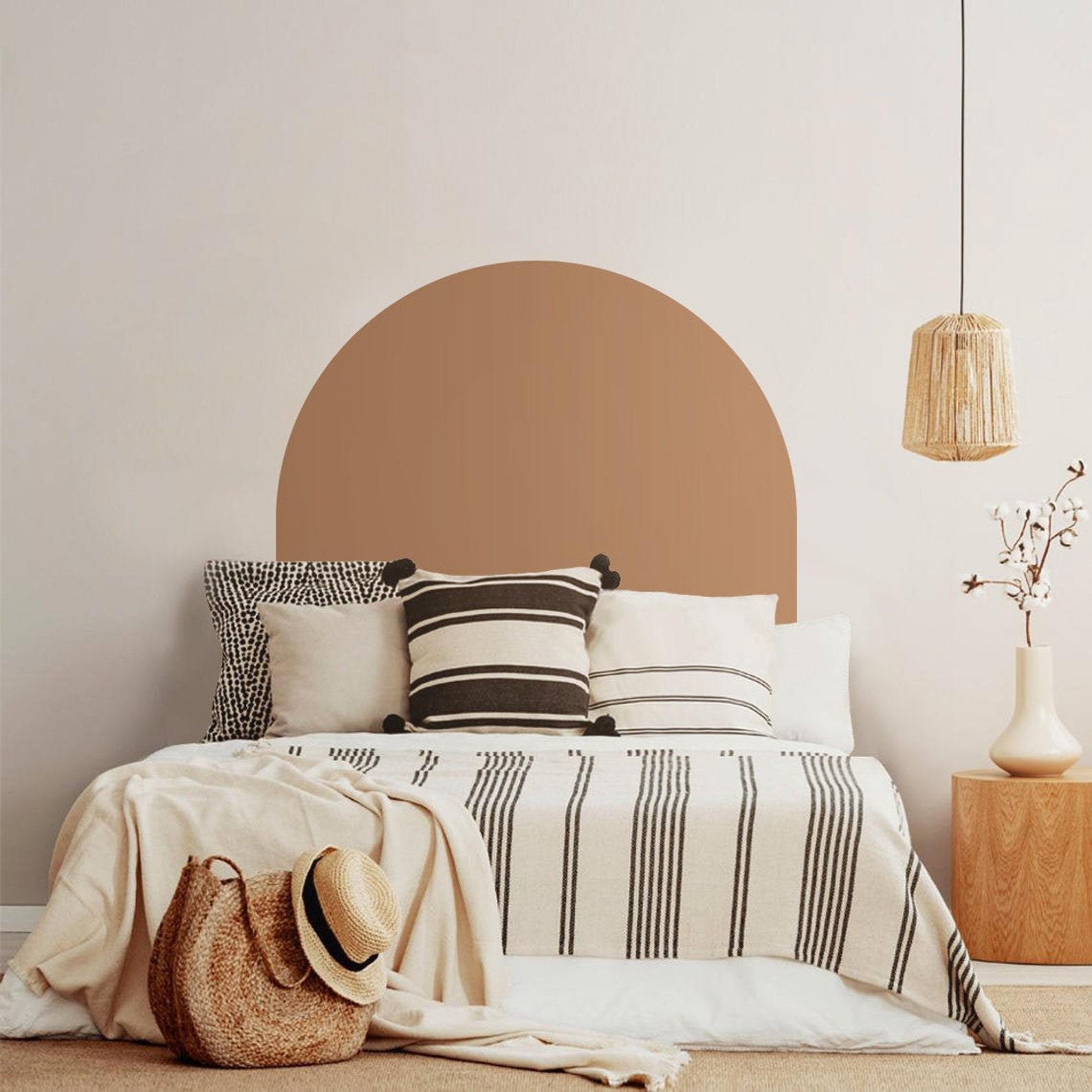 Peel and Stick Headboard Wall Sticker Boho Arch Wall Decal Etsy