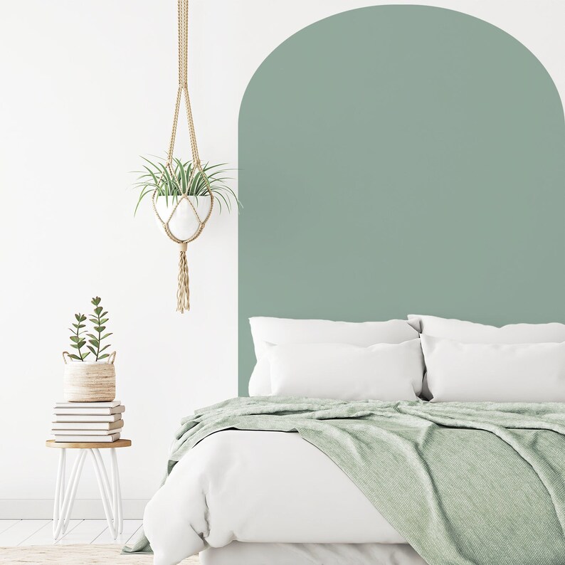 Peel and Stick Headboard Wall Sticker Boho Arch Wall Decal Etsy