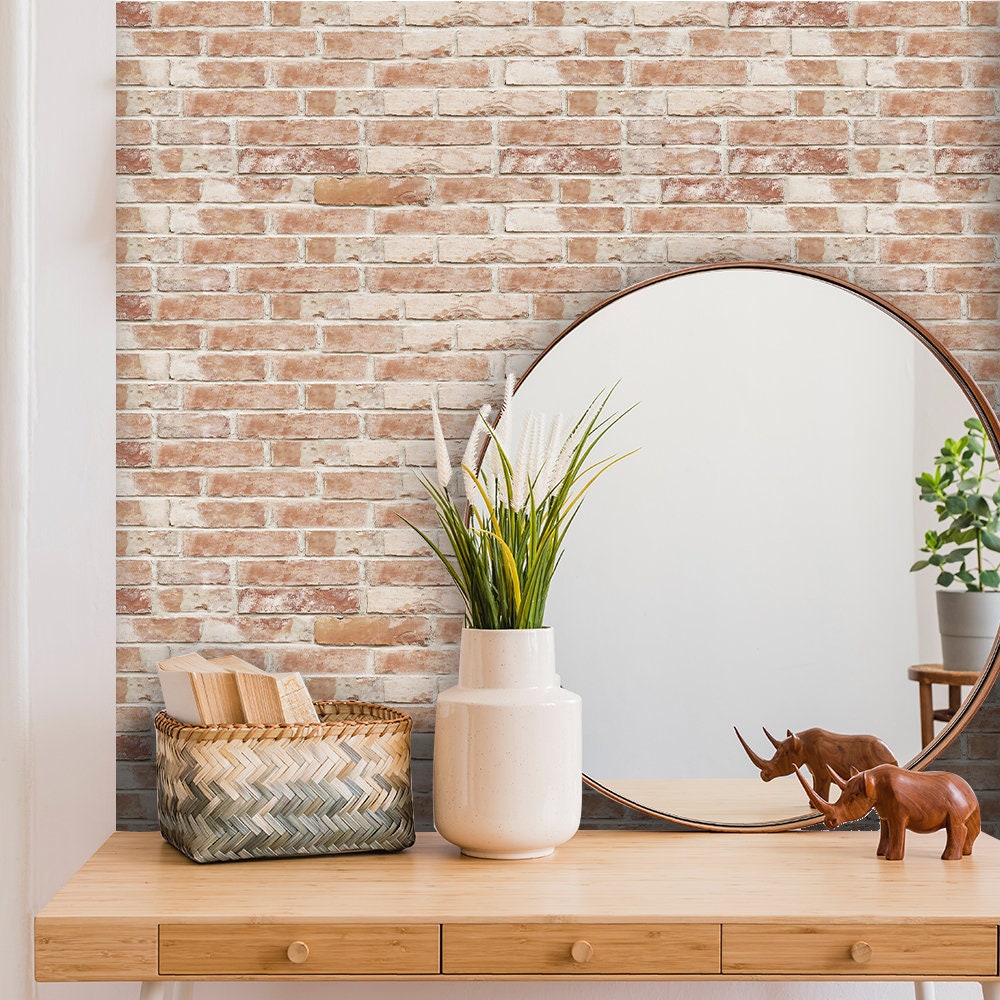 Dull Red Brick 8397pcs Peel and Stick Tile Floor Etsy