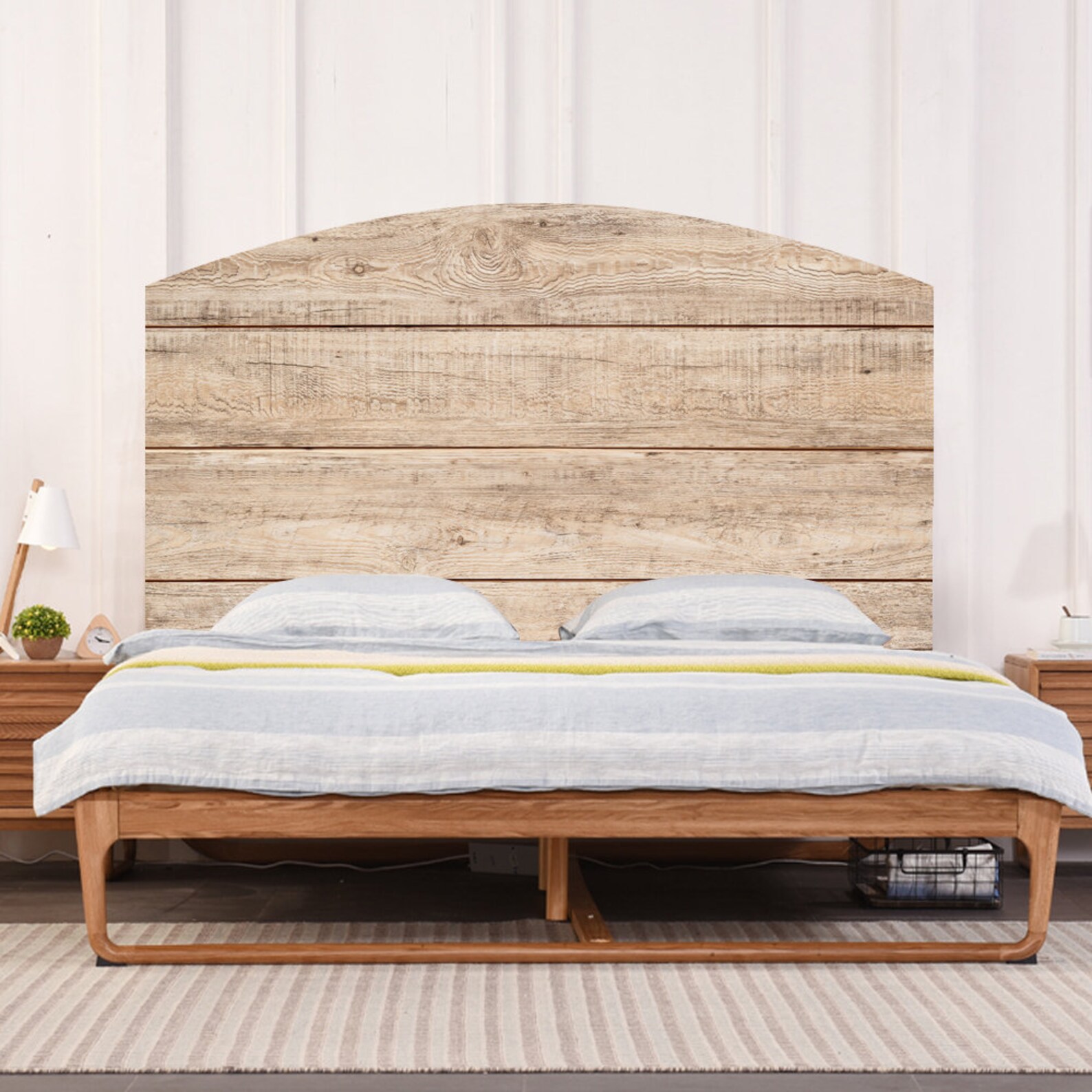 Natural Wood Headboard Decal DIY Selfadhesive Queen/Full Size Etsy