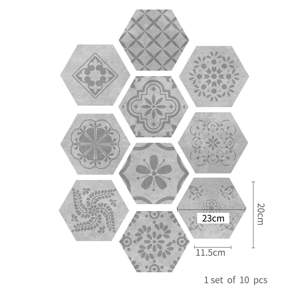 FUNLIFE Gray Cement Grunge Wall Tile Sticker Floor Sticker Etsy