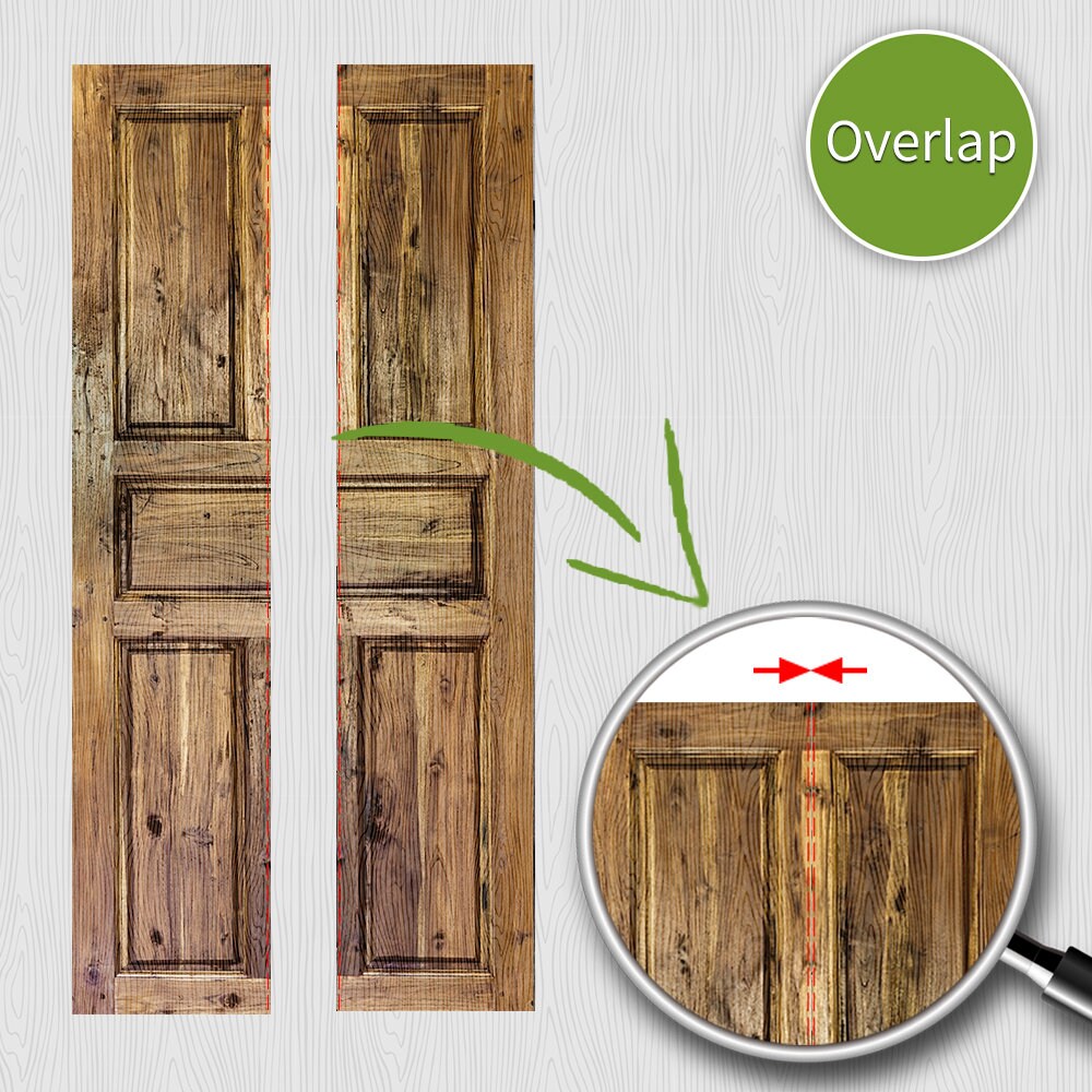 FUNLIFE Wooden Door Mural Peel and Stick Door wall sticker Etsy
