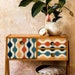 FUNLIFE | Vintage Nordic Colorful Wallpaper, Funiture Decor, Peel and Stick, ideal for Dressers, Wardrobe, Closet 