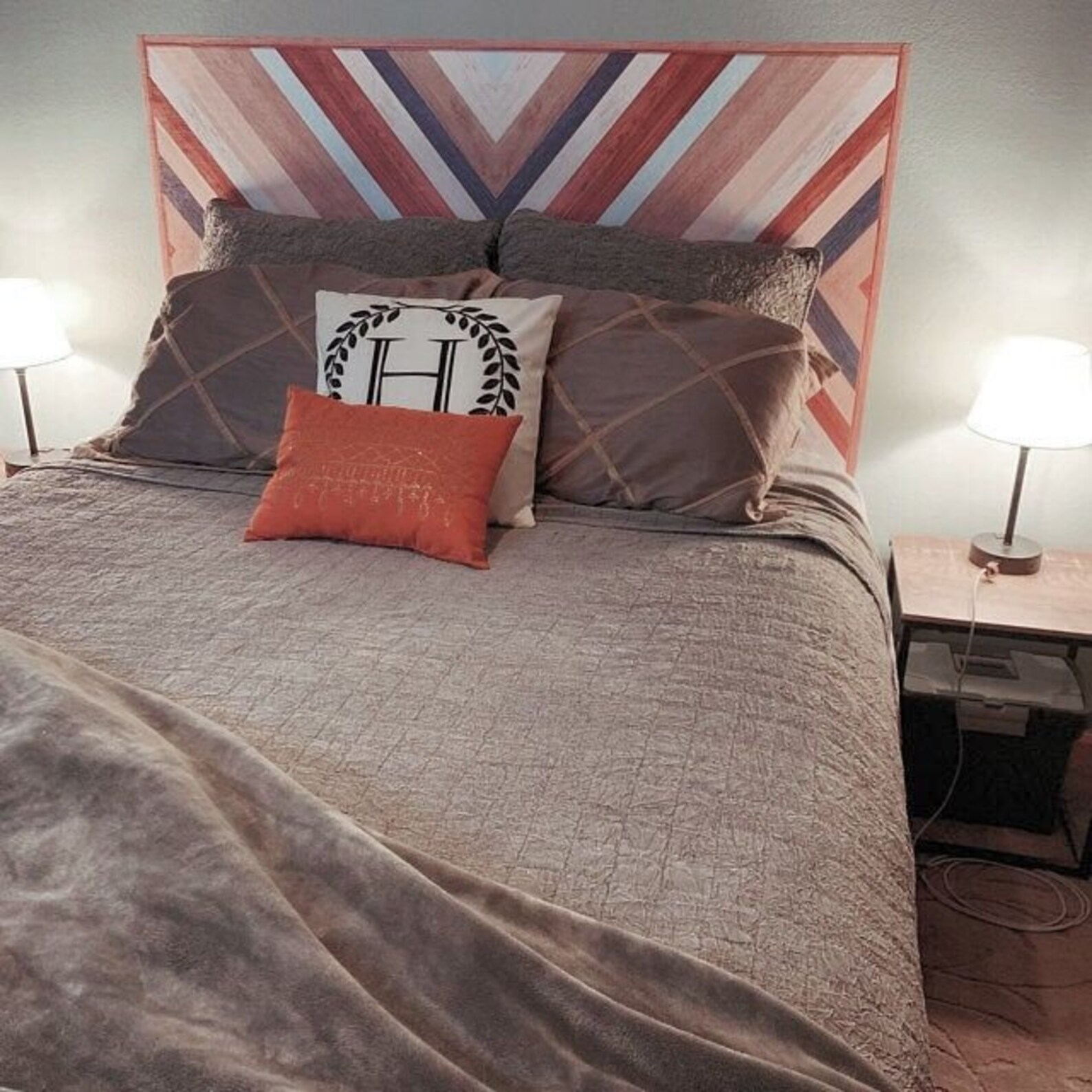 FUNLIFE Peel and Stick Headboard Decal Herringbone Woven Etsy