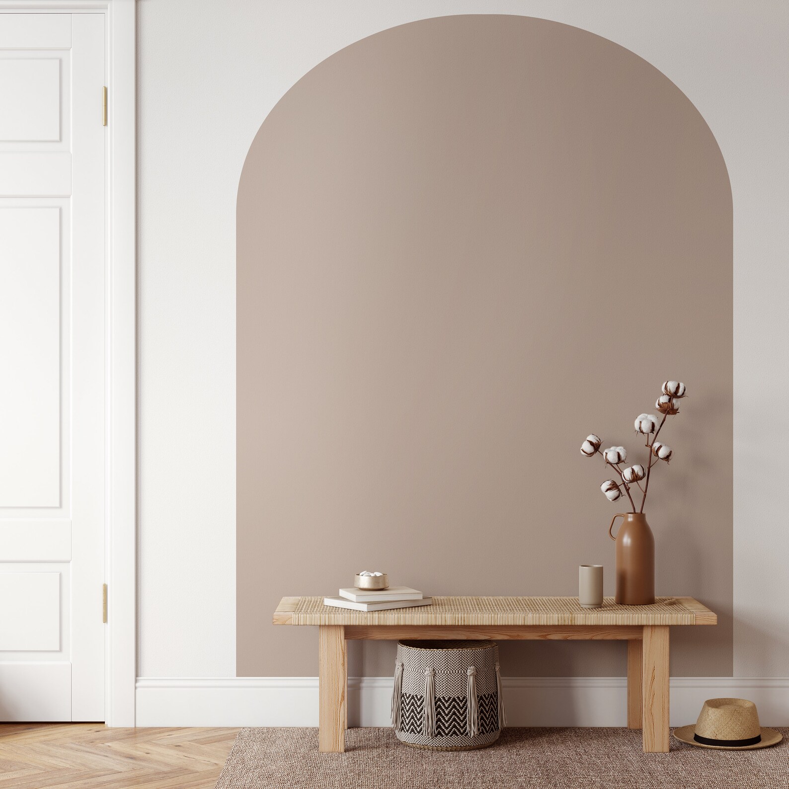 Peel and Stick Headboard Wall Sticker Boho Arch Wall Decal Etsy