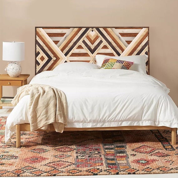 FUNLIFE Peel and Stick Headboard Decal Wood Grain Brown Etsy