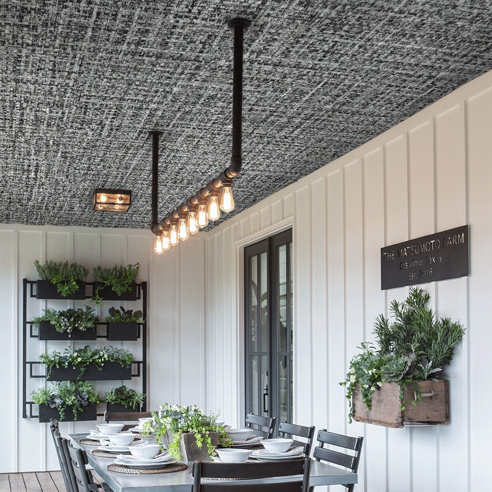 FUNLIFE Modern Art Peel and Stick Ceiling Wallpaper Gray Etsy