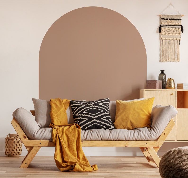 Peel and Stick Headboard Wall Sticker Boho Arch Wall Decal Etsy