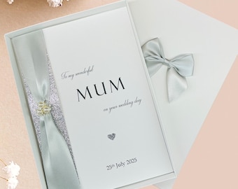 À ma merveilleuse maman sur votre carte de mariage - Cadeau d'invitation de carte de voeux de luxe personnalisée - Couleur au choix - WR 28