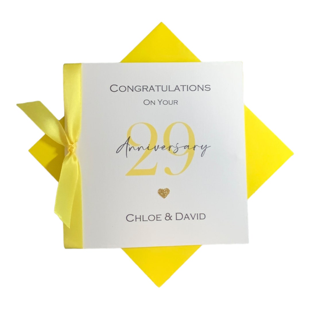 29th Wedding Anniversary Card - Furniture 29 Year Twenty Ninth Gift for ...