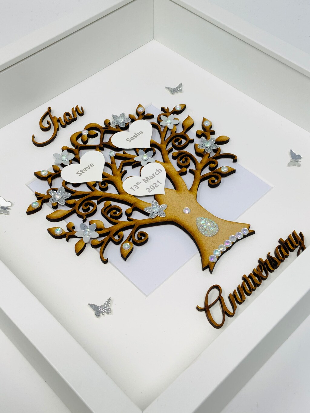 Regalo Per 6 Anni Di Anniversario - Porta Anelli In Ferro Con Frase "11 Years Down, Forever To Go", Vassoio 10,2 Cm Per Coppie