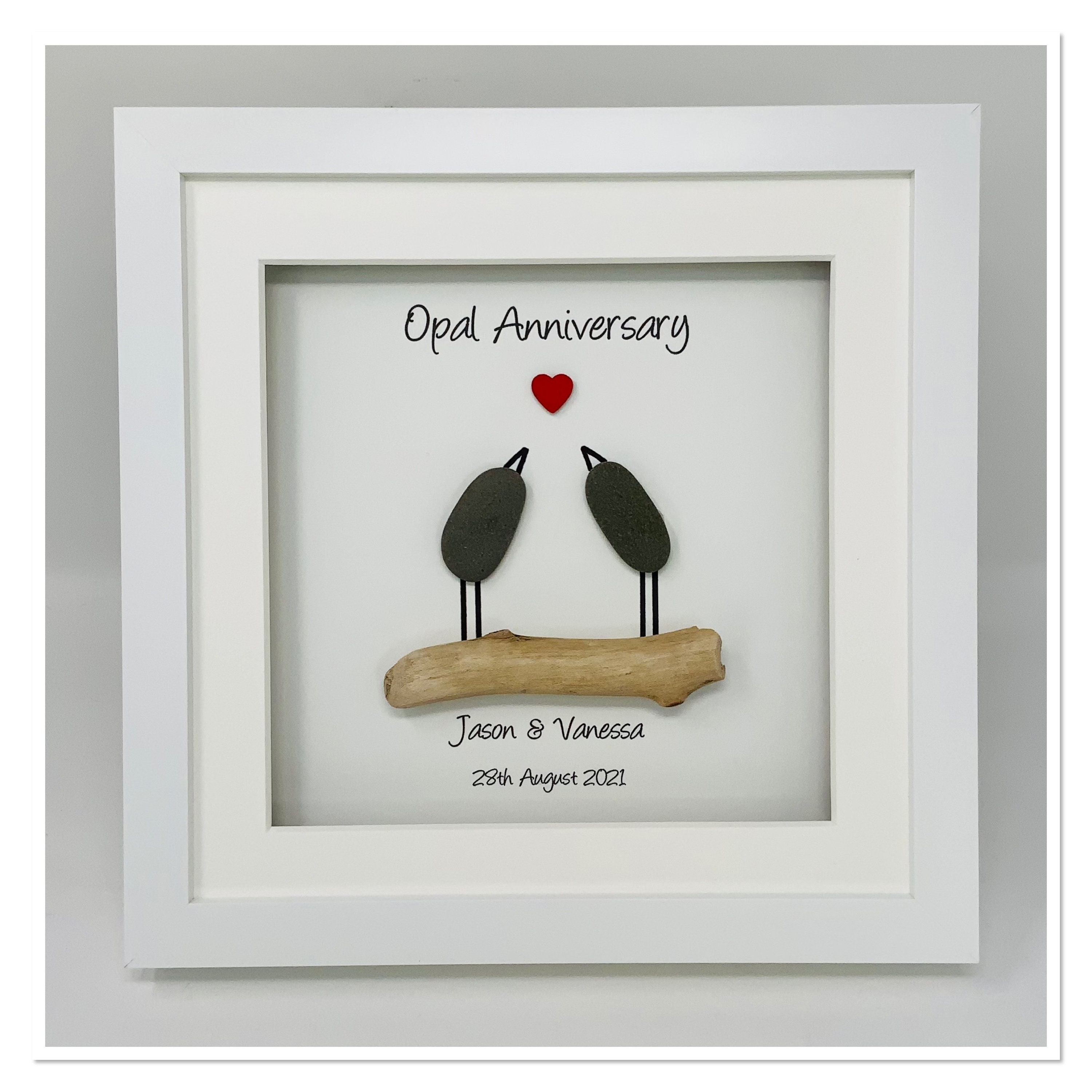 24th 24 Years Opal Wedding Anniversary Gift Husband Wife