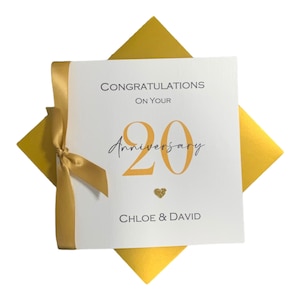 Carte de 20e anniversaire de mariage – 20e anniversaire de mariage : 20e carte de voeux sur fr.made-in-china.com