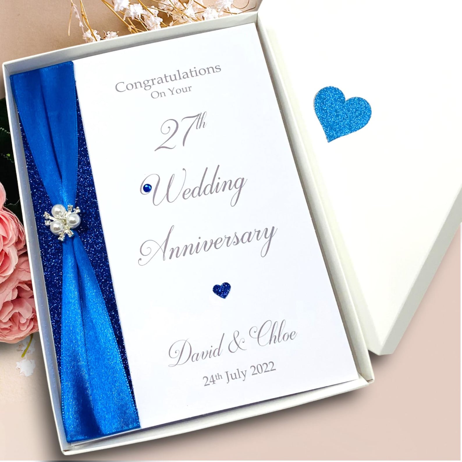 27th Wedding Anni
versary Card - Sculpture 27 Year Twenty Seventh Gift 27th Wedding Anniversary Card - Sculpture 27 Year Twenty Seventh Gift