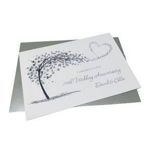 Carte d'anniversaire de mariage pour 29 ans - Meubles, 29 ans, vingt-neuvième carte de voeux, cadeau pour femme, mari, parents, couple, amis - Grand coeur