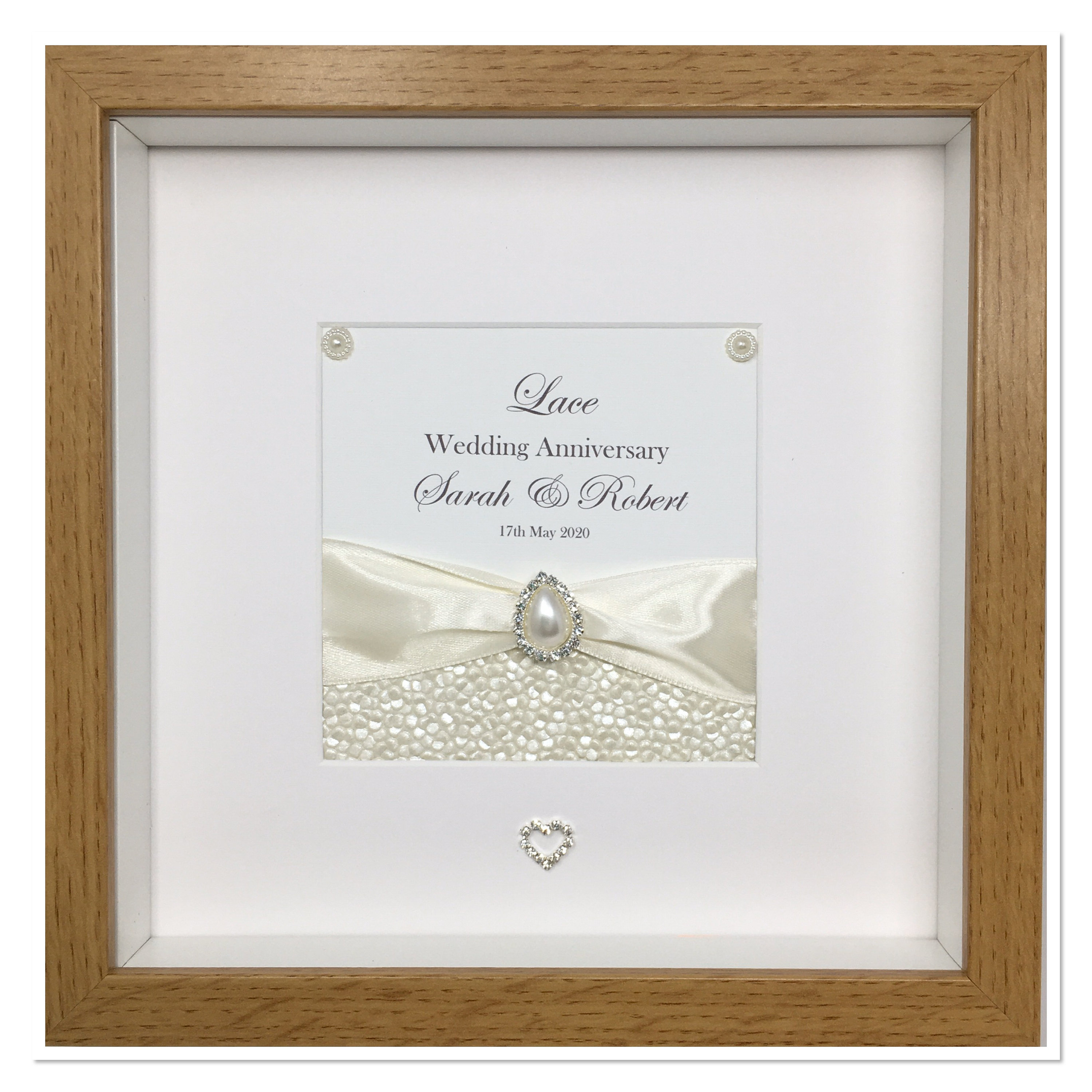 13th 13 Years Lace Wedding Anniversary Married Couple